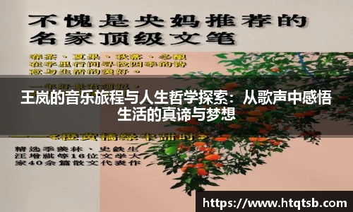王岚的音乐旅程与人生哲学探索：从歌声中感悟生活的真谛与梦想